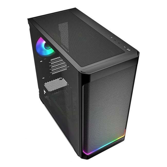 Sharkoon MK4W RGB Strip Micro Tower Black