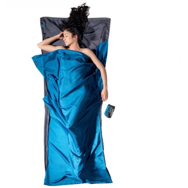 Cocoon TravelSheet Rectangular sleeping bag Cotton Blue