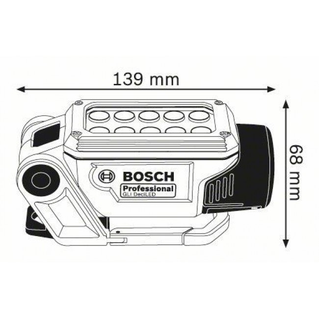 Bosch GLI DeciLED Professional Blue, Grey LED