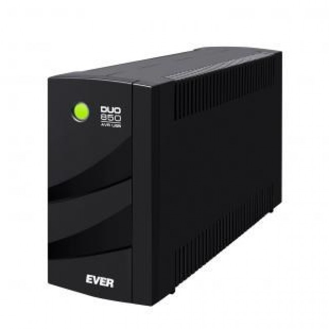 Ever DUO 850 AVR USB uninterruptible power supply (UPS) Line-Interactive 0.85 kVA 550 W 6 AC outlet(s) Ever DUO 850 AVR USB uninterruptible power supply (UPS) Line-Interactive 0.85 kVA 550 W 6 AC outlet(s)