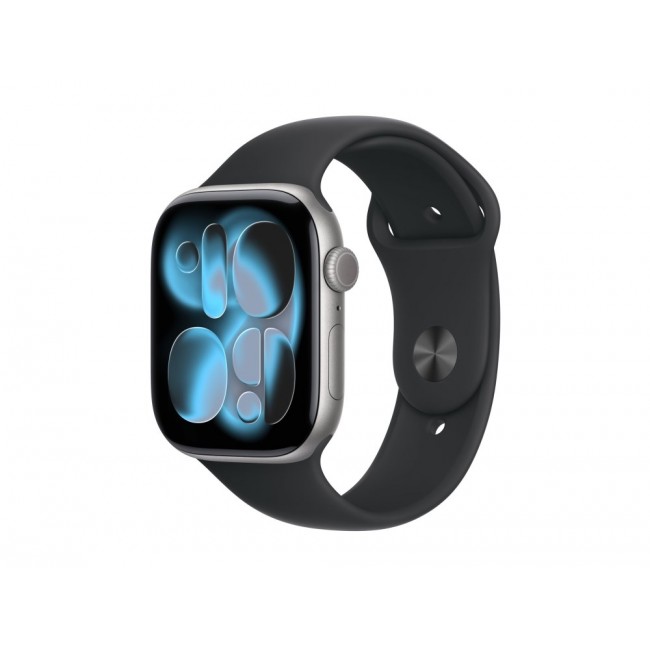 Apple Watch Series 11 GPS 46mm Space Grey Aluminium Case with Black Sport Band - M/L
