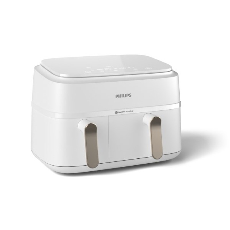Philips 3000 series NA353/10 fryer Double 9 L Stand-alone 2750 W Hot air fryer Silver, White