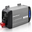Qoltec Przetwornica napięcia Pure Sine Wave | 12V na 230V | 500/1000W | LCD | USB | USB-C | Kompatibilno z LiFePo4 GEL AGM
