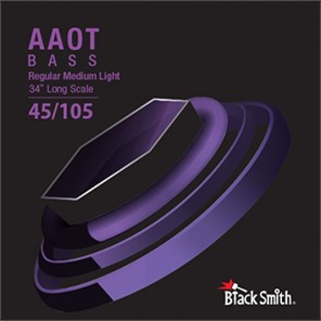 BlackSmith EAAEB-45105-4 - struny do gitary basowej 45-105, 4-strunowej, skala 34 