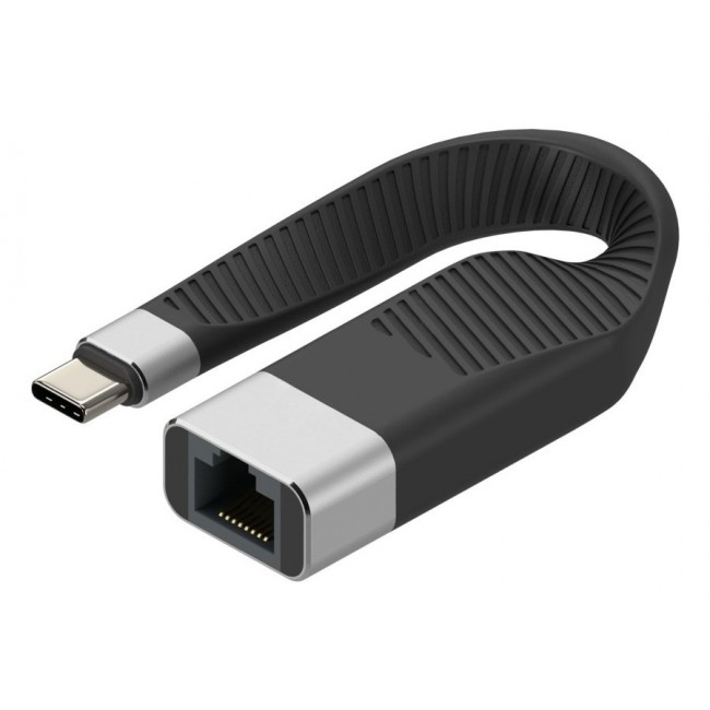Techly ICOC USBC-RJ45 networking cable Black 0.144 m