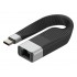 Techly ICOC USBC-RJ45 networking cable Black 0.144 m