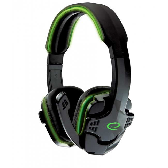 Esperanza EGH310G Headphones with microphone Headband Black, Green