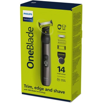 Philips OneBlade Pro Foil shaver Trimmer Chrome