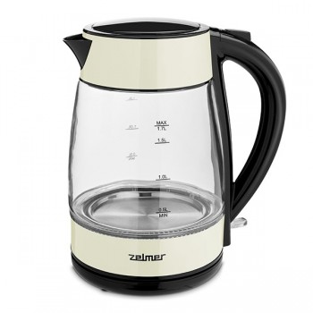 Zelmer ZCK8011I electric kettle 1.7 L 2200 W Black, Yellow