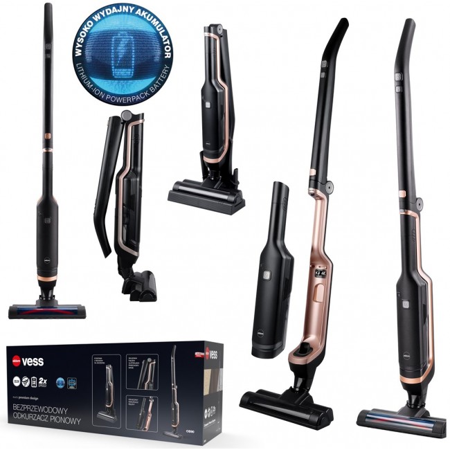 OB90 ELDOM, VESS upright vacuum cleaner, cordless, electric brush OB90 ELDOM, VESS upright vacuum cleaner, cordless, electric brush
