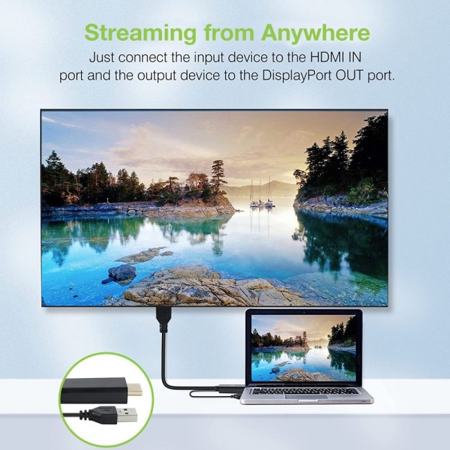 Techly ICOC HDMI-DP12A video signal converter 4096 x 2160 pixels