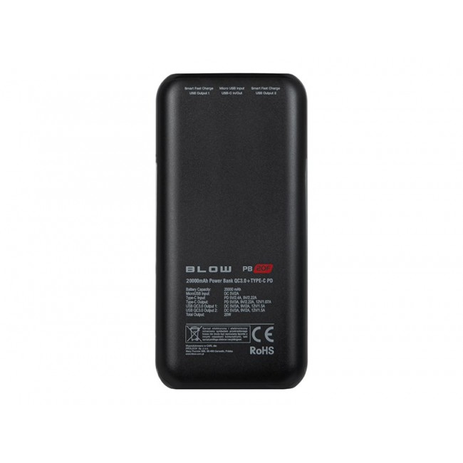 Power Bank 20000mAh QC+PD 20W + lightning PB20E Power Bank 20000mAh QC+PD 20W + lightning PB20E