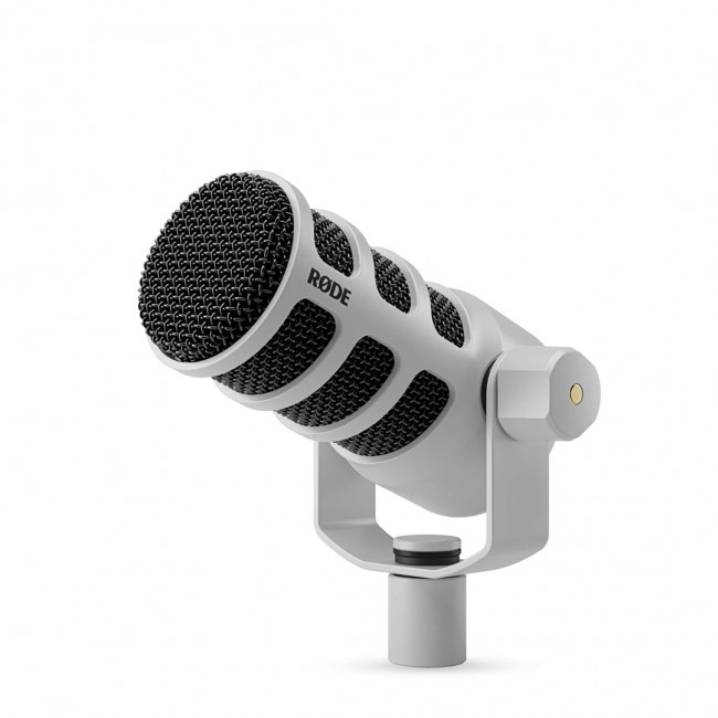 R DE PodMic USB White - dynamic microphone for podcasting