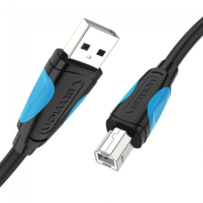 Vention USB-A to B printer cable, 480Mbps, 5m, black