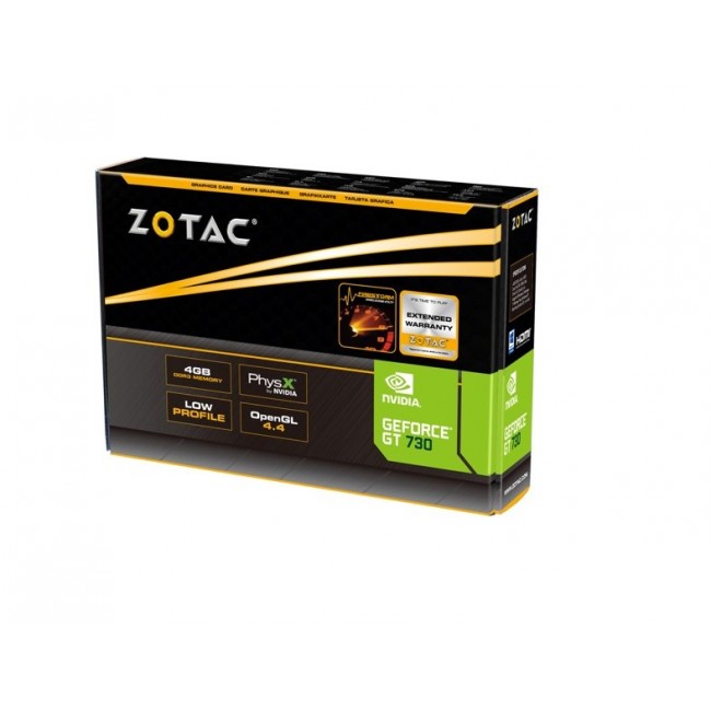 Zotac ZT-71115-20L graphics card NVIDIA GeForce GT 730 4 GB GDDR3