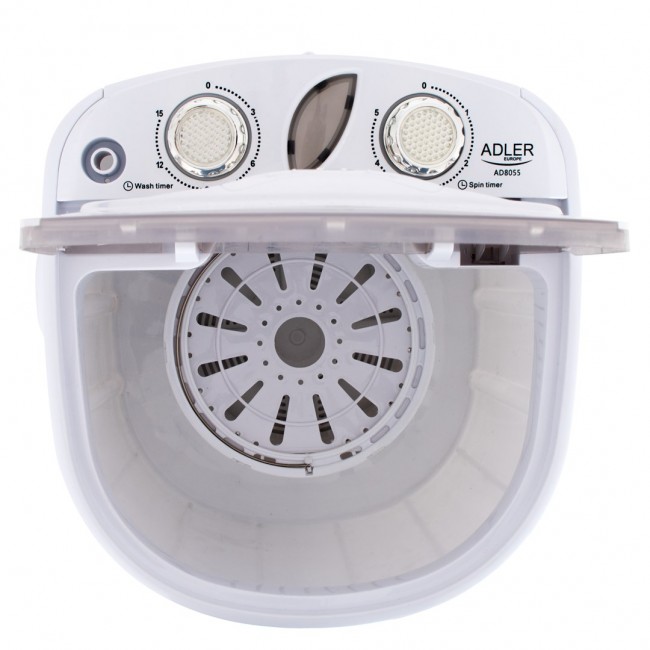 Adler AD 8055 washing machine Top-load 3 kg Cream, White