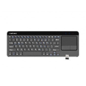 Natec Wireless Keyboard TURBOT with touchpad for SMART TV,X-Scissors, black