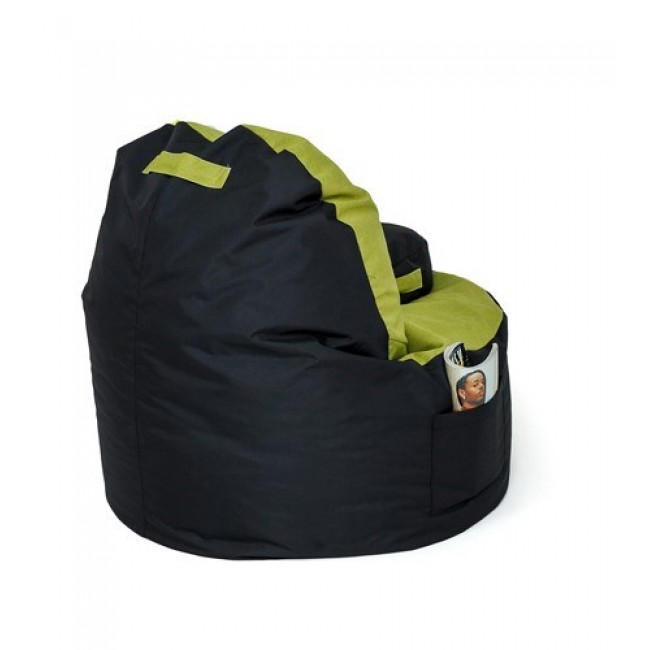 Sako bag pouffe Coffee black-olive XXL 120 x 80 cm