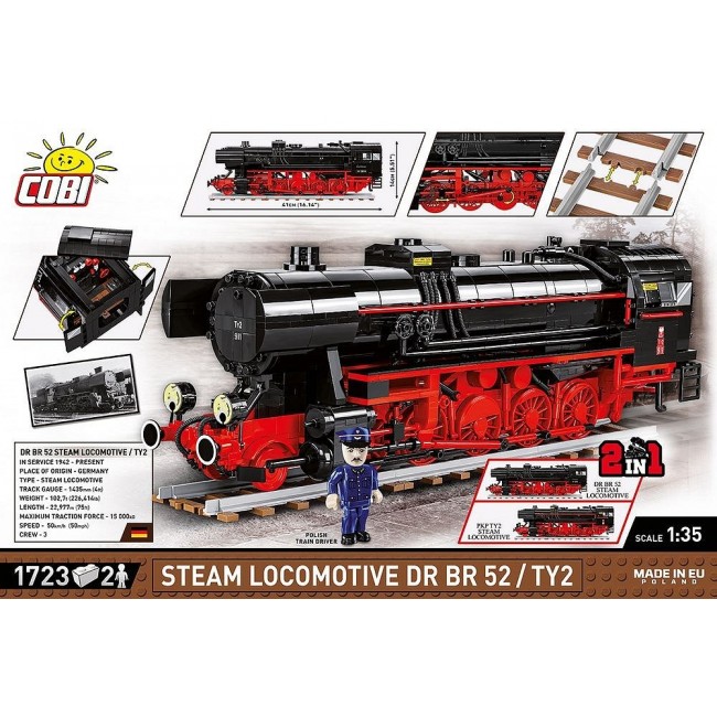 COBI DR BR 52/TY2 Steam Locomotive COBI DR BR 52/TY2 Steam Locomotive