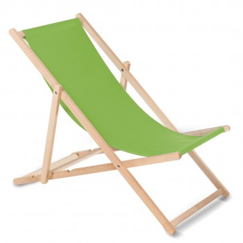 Classic beech lounger GreenBlue GB183 pea