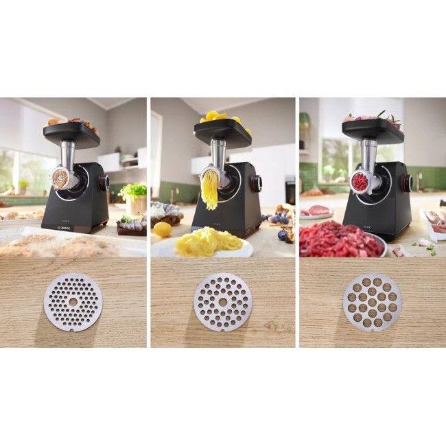 Bosch MFWS430B mincer 1900 W Black, Silver