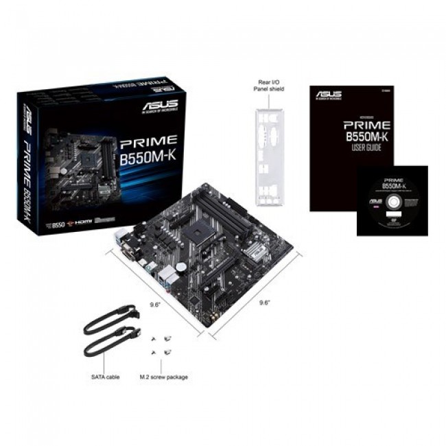 ASUS PRIME B550M-K AMD B550 Socket AM4 micro ATX ASUS PRIME B550M-K AMD B550 Socket AM4 micro ATX
