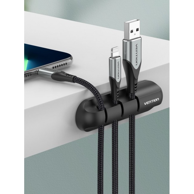 Vention 3 Ports Desktop Cable Manager Black Vention 3 Ports Desktop Cable Manager Black