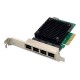 Digitus 4 port 2.5 Gigabit Ethernet network card, RJ45, PCI Express, Realtek chipset