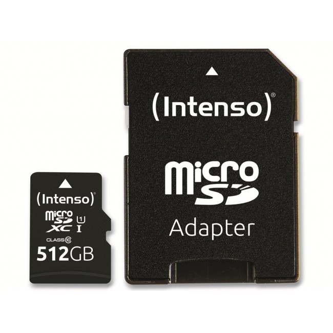 Intenso microSD 512GB UHS-I Perf CL10| Performance Class 10