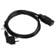 Lanberg CA-C19C-10CC-0018-BK power cable Black 1.8 m CEE7/7 C19 coupler