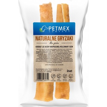 PETMEX Rolled Pork Skin Croquet - dog treat - 150g