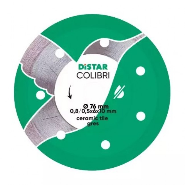 DISTAR COLIBRI DIAMOND BLADE 75 x 0.8 x 6 x 10H DISTAR COLIBRI DIAMOND BLADE 75 x 0.8 x 6 x 10H