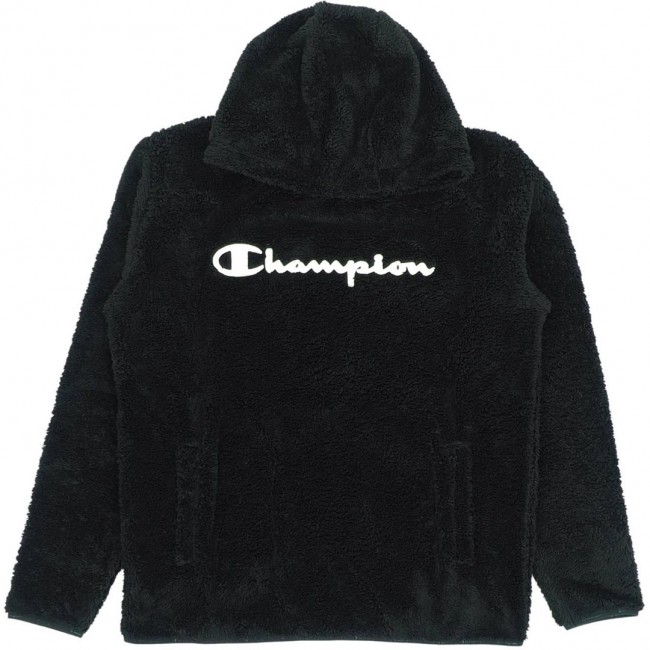 Men's Champion Hooded Top Sweatshirt Black 220445 KK001 L Men's Champion Hooded Top Sweatshirt Black 220445 KK001 L