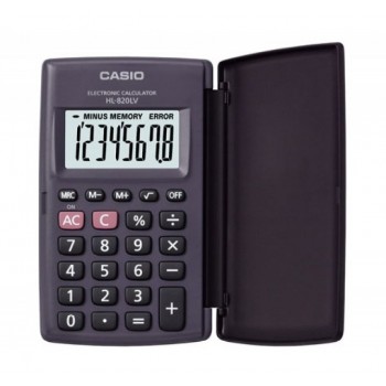 Casio HL-820LV-B BK 8-digit black pocket calculator