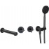 Concealed bath faucet with shower set