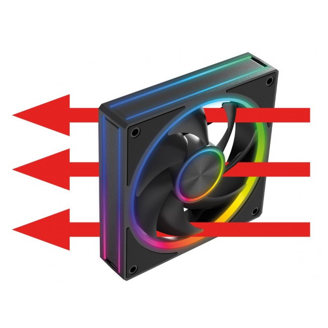 MODECOM VOLCANO LOOP 120 ARGB FAN Black