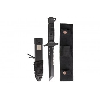 Mil-Tec German Combat Knife Black 2000 steel 440