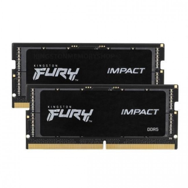 Kingston Technology FURY 32GB 4800MT/s DDR5 CL38 SODIMM (Kit of 2) Impact Kingston Technology FURY 32GB 4800MT/s DDR5 CL38 SODIMM (Kit of 2) Impact
