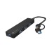 NATEC HUB USB-C 3.0 MAYFLY 4-PORTS + USB-A ADAPTER