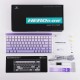 HERO84 HE White+Purple+Gradient+LIGHT JadeKing RGB AULA gasket keyboard