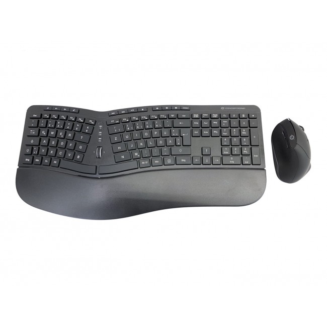 Conceptronic ORAZIO ERGO Wireless Ergonomic Keyboard & Mouse Kit, German layout Conceptronic ORAZIO ERGO Wireless Ergonomic Keyboard & Mouse Kit, German layout