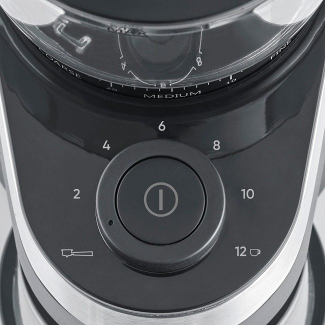 Severin KM 3880 coffee grinder 140 W Black, Stainless steel
