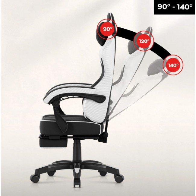 Huzaro Force 3.7 White Carbon Gaming Chair