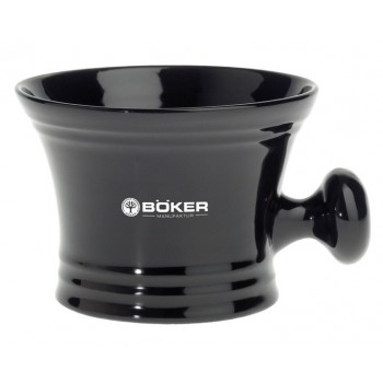 B ker ceramic shaving bowl, with handle