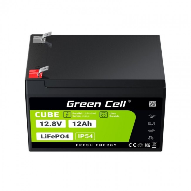 Green Cell LFPGC12V12AH UPS battery Lithium Iron Phosphate (LiFePO4) 12.8 V 12 Ah Green Cell LFPGC12V12AH UPS battery Lithium Iron Phosphate (LiFePO4) 12.8 V 12 Ah