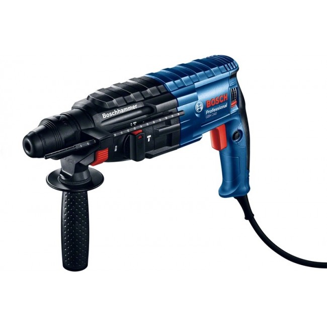 BOSCH ROTARY HAMMER DRILL WITH FORGING OPTION 790W 2.7J GBH 240 BOSCH ROTARY HAMMER DRILL WITH FORGING OPTION 790W 2.7J GBH 240