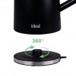 IDEAL Kettle 1.7 l, steel body, power 1500 W, black IDEAL Kettle 1.7 l, steel body, power 1500 W, black