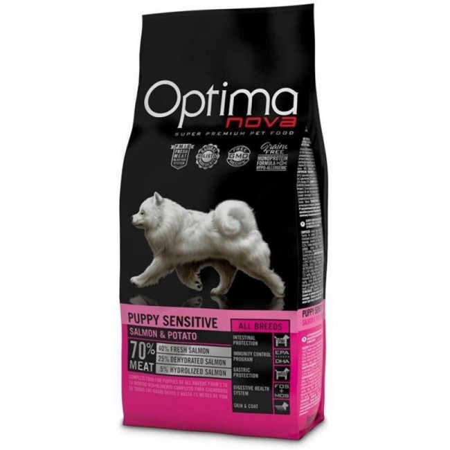 OPTIMANOVA Puppy Sensitive Salmon & Potato - dry dog food - 2kg OPTIMANOVA Puppy Sensitive Salmon & Potato - dry dog food - 2kg