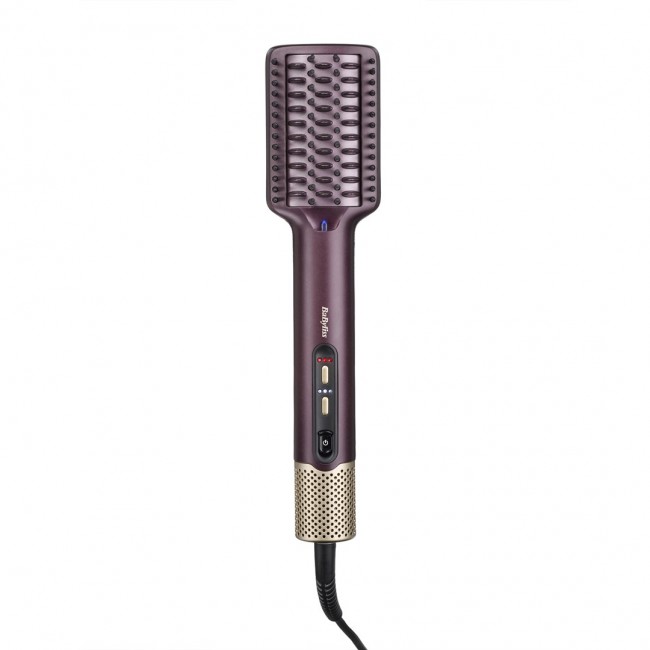 BaByliss Air Power AS6400E hair styling tool Straightening brush Airflow Maroon 900 W 2.5 m
