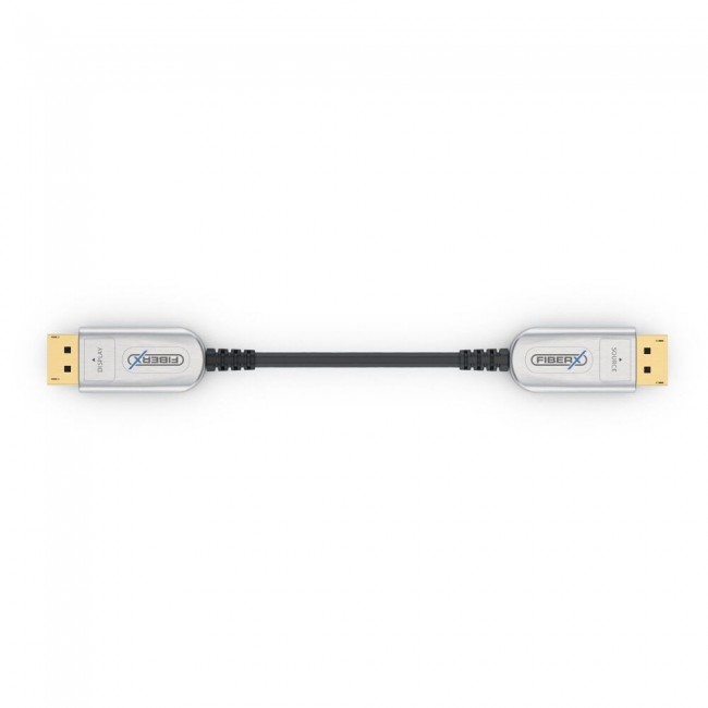 FiberX FX-I260-010 DisplayPort cable 10 m Black, Silver